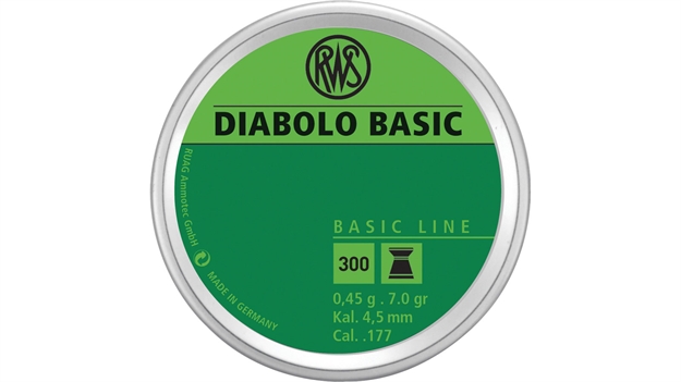 Picture of Rws Pellets 177 Diabolo Basic Line 7.0 Grains 300-Pack 2317389 723364173981