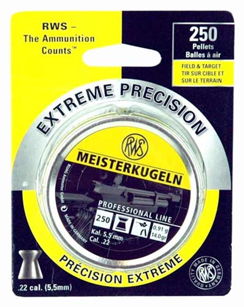 Picture of Rws Pellets .22 Meisterkugeln 14 Grains Pro-Line 250-Pack