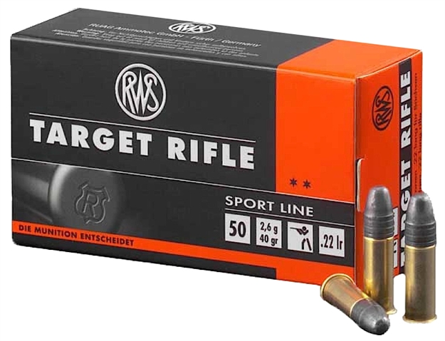 Picture of Rws/Umarex 2132478 Target Rifle  22 LR 40 GR Lead Round Nose (Lrn) 50 Bx/ 100 CS