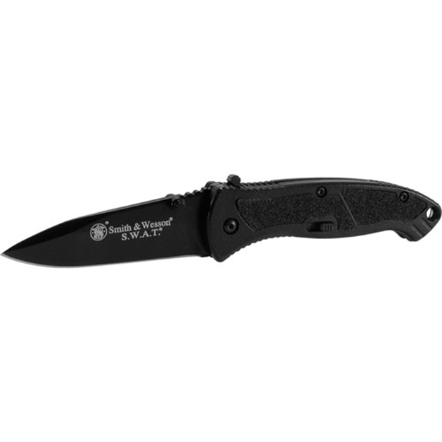 Picture of S&W Knives Swatmb Swat Magic Medium Folder 3.2" 4034 Stainless Steel Black Drop Point Black Aluminum Handle