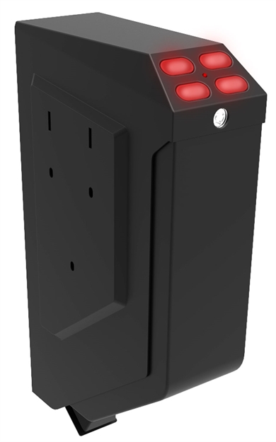 Picture of Sports Afield Sarvs Lightning  Gun Safe Electronic 7.4" H X 3.5" W X 13.6" D (Exterior) Steel Black