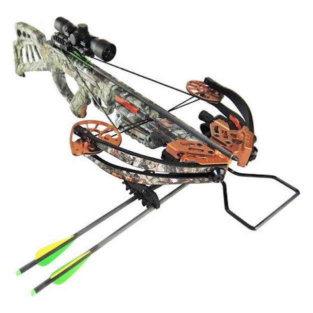 Picture of SA Sports Empire Diablo 385 Crossbow Package - 385Fps, Scope, Quiver, Arrows, Rope Cocking Device, Reverse Cams