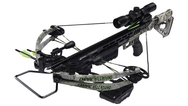 Picture of SA Sports Empire Hellhound 370 Crossbow Package - 370Fps, Scope, Quiver, Arrows, Rope Cocking Device 649