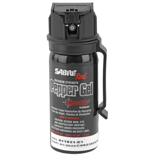 Picture of Sabre - Security Equipme Crossfire Pepper Gel W/Clip 1.8Oz Black MK3-CFTG-BC 023063107158