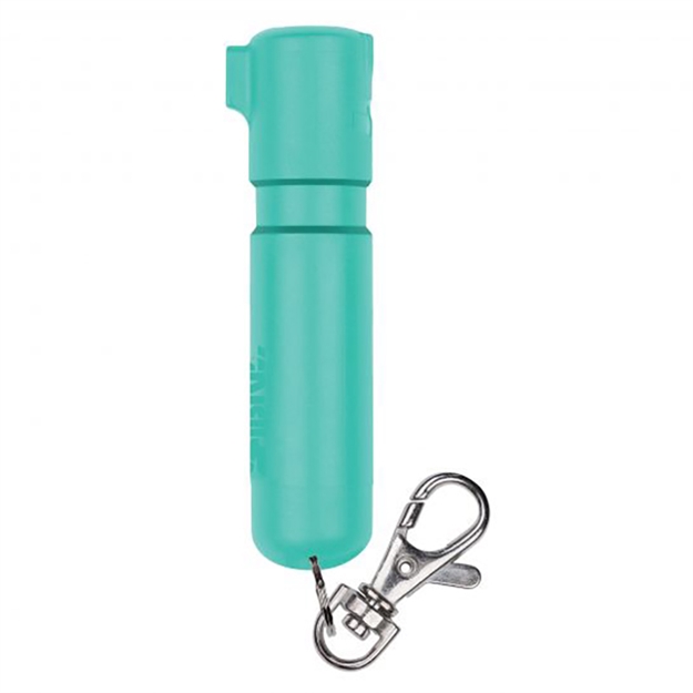 Picture of  Sabre Mdmt02 Mighty Discreet Pepper Spray Capsaicin UV Dye 12 FT Mint Includes Key Ring/Snap Clip
