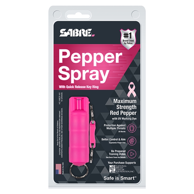 Picture of Sabre - Security Equipme Pepperspray 3N1 Quickrel Key Nbcf Pink HC-NBCF-NY 023063107004
