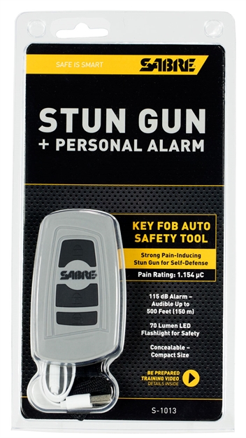Picture of Sabre - Security Equipme 3-In-1 Keyfobstungun W/Alarm&Light Gray S1013GY 023063808321