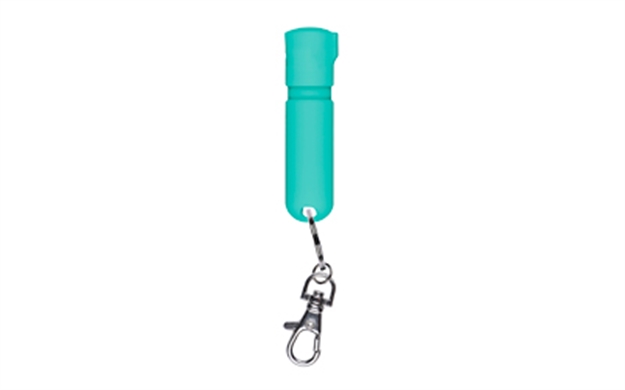 Picture of  Sabre Mdmt02 Mighty Discreet Pepper Spray Capsaicin UV Dye 12 FT Mint Includes Key Ring/Snap Clip 023063109169