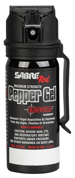 Picture of Sabre - Security Equipme Crossfire Pepper Gel W/Clip 1.8Oz Black MK3-CFTG-BC