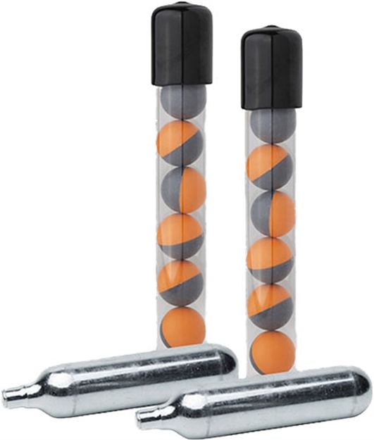 Picture of Sabre Pepper Ball Projectiles 14 Live/2 Co2 Cartridges .68 SPOCPR01 023063916125