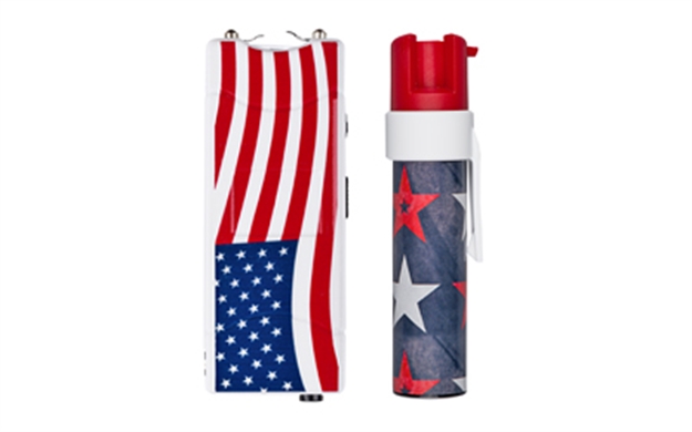 Picture of Sabre S7pgusa Usa Stun Gun & Pepper Gel Combo  12 FT Usa Flag