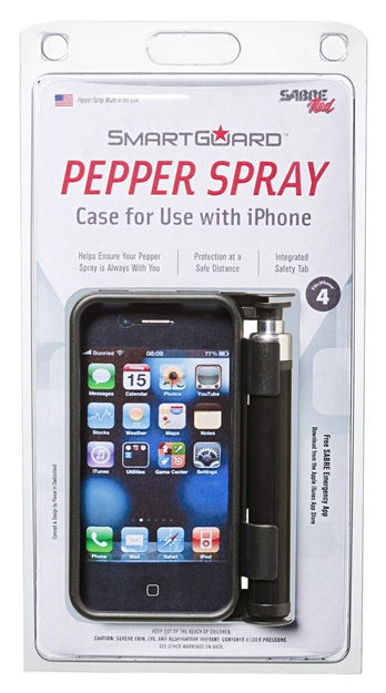 Picture of Sabre Sg3bkus Smartguard Pepper Spray Iphone Case Fits Iphone 3 Black