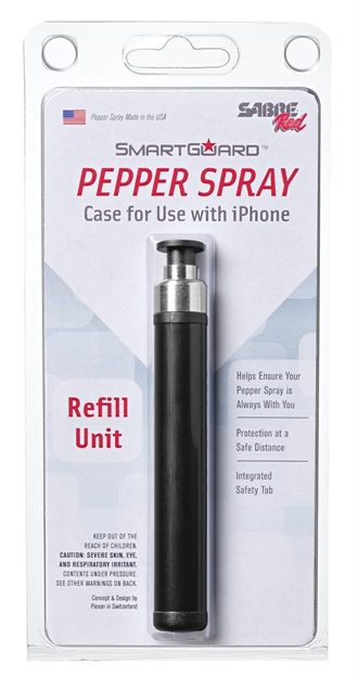 Picture of Sabre Sgrbkus Smartguard Pepper Spray Fits Smartguard 3/4 For Iphone UP TO 10Ft