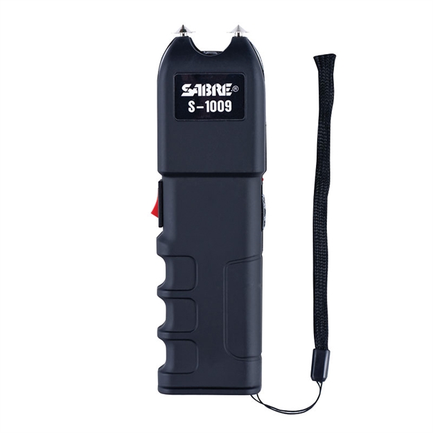 Picture of Sabre S1009 Tactical Stun Gun W/Flashlight Black Plastic 1.25 UC Pain Rating S-1009