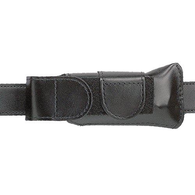 Picture of  Safariland 1233832 Horizontal Mag Pouch  Single Black Leather Hook & Loop Compatible With Glock 20/21