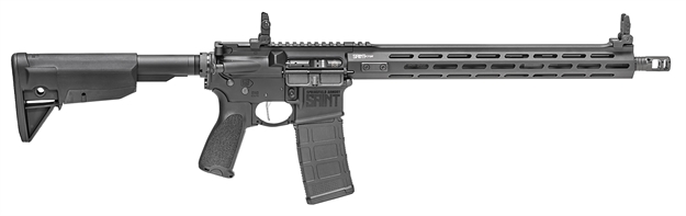 Picture of Springfield Armory Saint Victor Semi Auto Rifle, 5.56Nato, 16"Bbl, Blk, Flt Top,Di, 6 Pos Stk, Flip Sight, M-Lok Guard, 1Ea 30Rd STV916556B