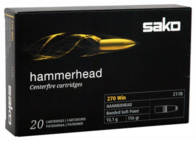 Picture of Sako Ammo .270 Winchester 156Gr Hammerhead Jsp 20-Pack