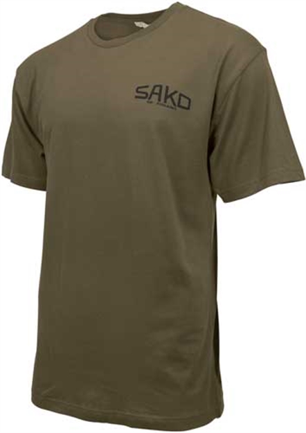 Picture of Sako T-Shirt W/Old Skool Logo Large Army Green