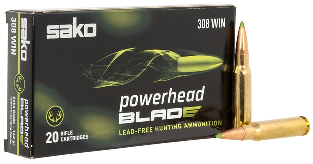 Picture of Sako (Tikka)  Powerhead Blade 308Win 162Gr 20 Per Box/10 Case JASPHB308W162B