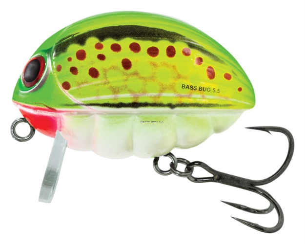 Picture of Salmo Bass Bug Wake Bait, 2 1/2", 15/16 Oz, Floating, Frog Glow Bug