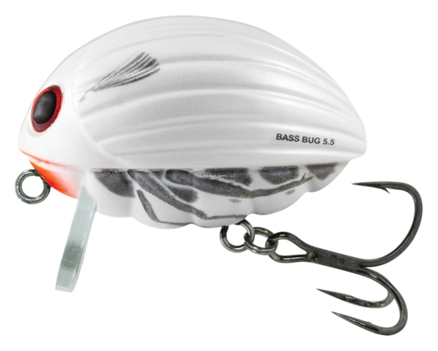 Picture of Salmo Bass Bug Wake Bait, 2 1/2", 15/16 Oz, Floating, Snowball Bug