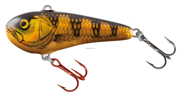 Picture of Salmo Chubby Darter, Sinking, 1-3/4", 3/16 Oz, #10 Hooks, Red Gold Perch