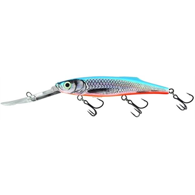 Picture of Salmo Freediver Super Deep Runner Minnow, 4 3/4", 7/8 Oz, Rattle Chamber, Silver Blue Orange, Floating