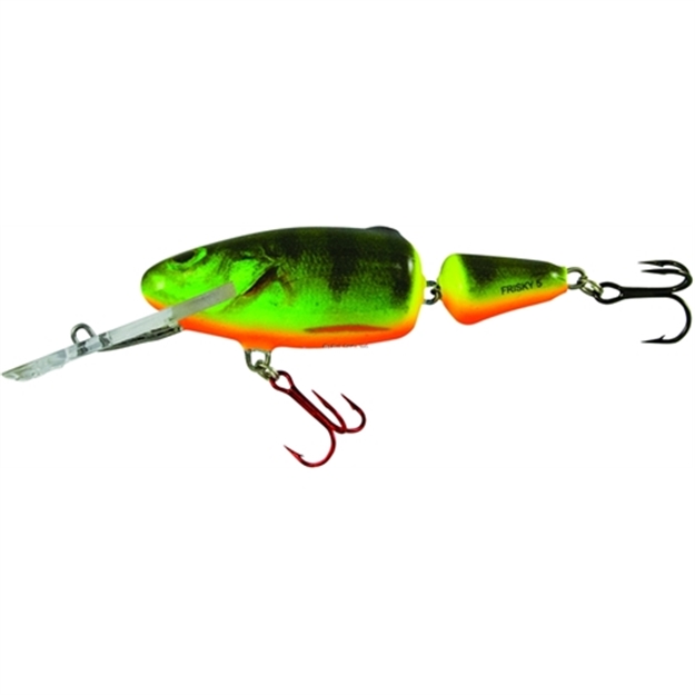 Picture of Salmo Frisky Jointed Deep Runner Crankbait, 2", 1/2 Oz, Real Hot Perch, Floating