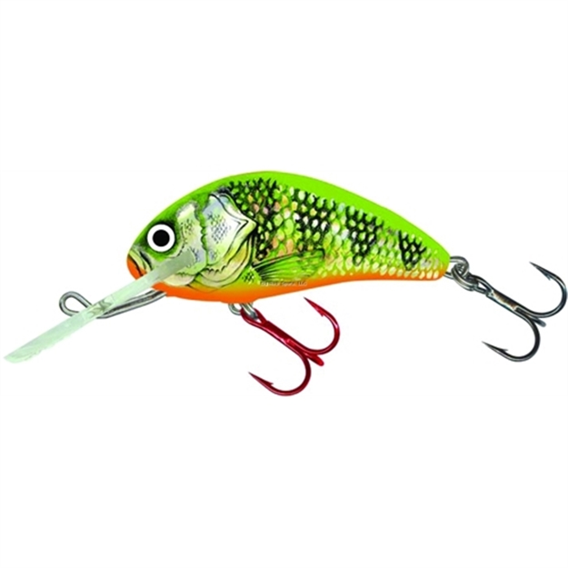 Picture of Salmo Hornet Super Deep Runner Crankbait, 1 3/4", 1/16 Oz, Gold Fluorescent Perch, Floating