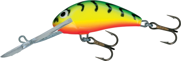 Picture of Salmo Hornet Super Deep Runner Crankbait, 1 3/4", 1/16 Oz, Green Tiger, Floating