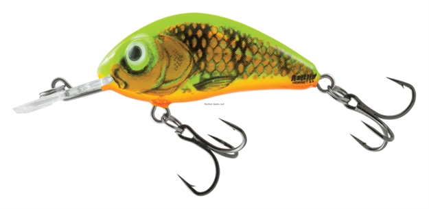 Picture of Salmo Rattlin' Hornet 3.5, 1 3/8", 1/16Oz, Floating, Gold Fluorescent Perch