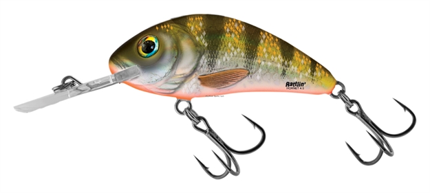 Picture of Salmo Rattlin' Hornet 4.5, 1-3/4", 3/16Oz, Floating, Yellow Holographic Perch
