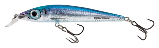 Picture of Salmo Rattlin' Sting 9, 3-1/2", 2/5Oz, Suspending, Holographic Blue