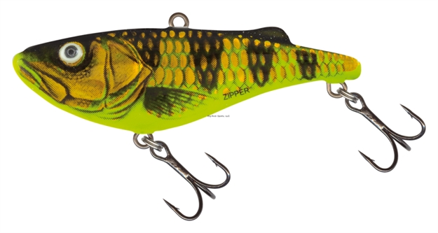 Picture of Salmo Zipper, Sinking, 1-3/4", 3/8Oz, #10 Hooks, Gold Yellow Perch
