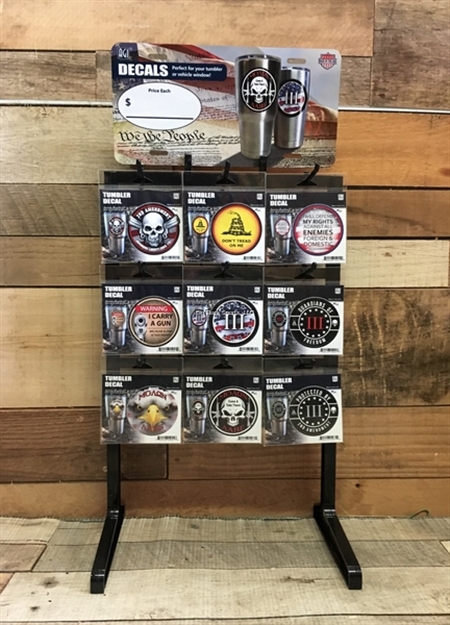 Picture of Salty Bones Counter Top Display W/2Nd Amendment Tumbler Decal Assortment 225Ct