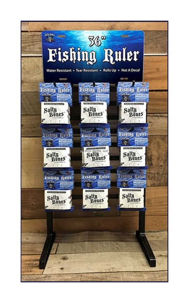 Picture of Salty Bones Counter Top W/Roll UP Fishing Ruler Coast TO Coast NO Rules 36 Ct.