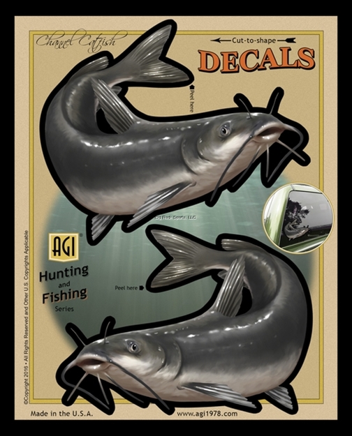 Picture of Salty Bones Decal, Double Catfish