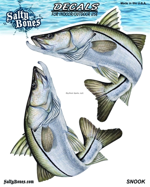 Picture of Salty Bones Decal, Double Snook