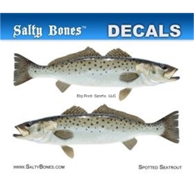Picture of Salty Bones Decal, Mini-Speckled Trout