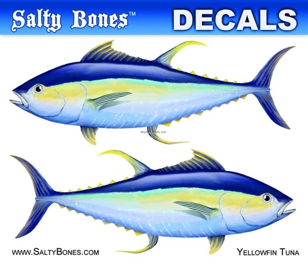Picture of Salty Bones Decal, Mini-Tuna
