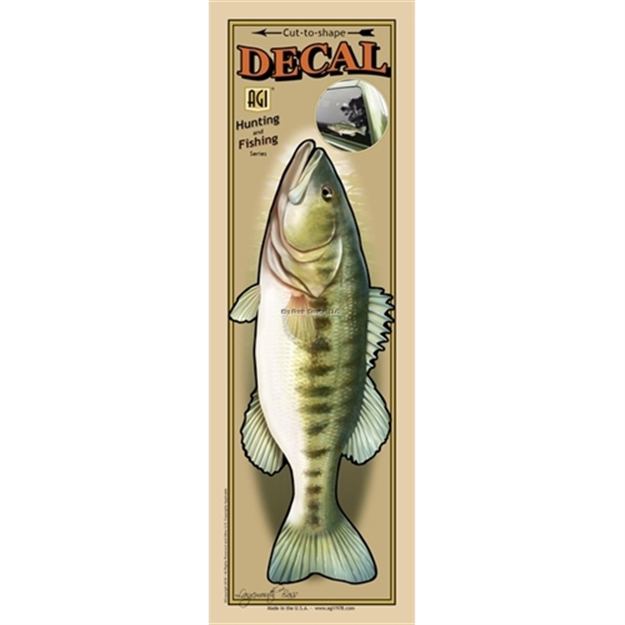 Picture of Salty Bones Profile Fish Decal, 4.5" X 11", Largemouth Bass