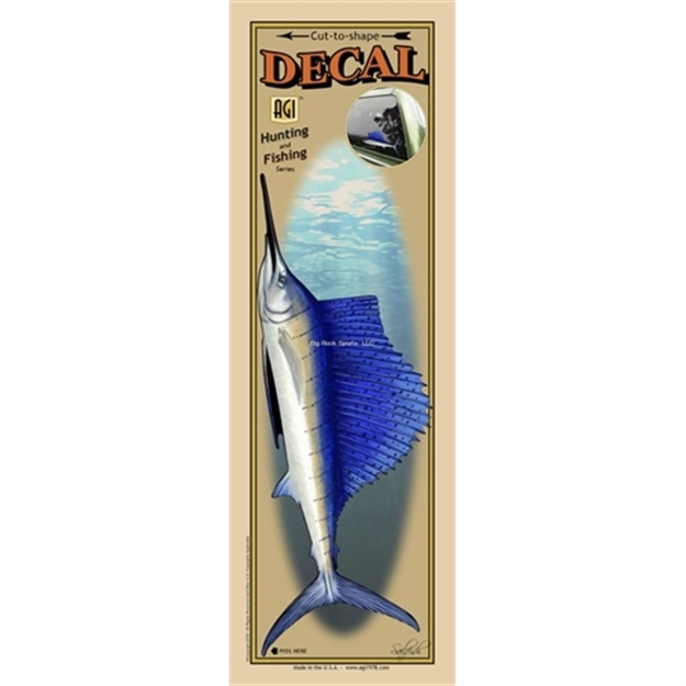 Picture of Salty Bones Decal, Profile Sailfish
