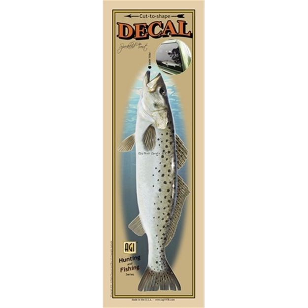 Picture of Salty Bones Decal, Profile Speckled Trout