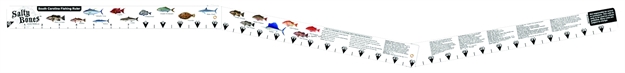 Picture of Salty Bones Folding Fish Ruler W/South Carolina Regulations