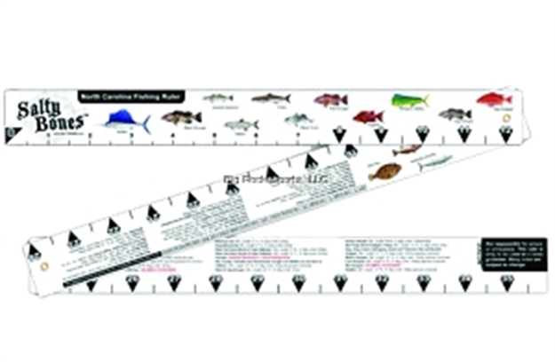 Picture of Salty Bones Folding/Floating Fishing Ruler, 2" X 36", Folds 12", W/North Carolina Laws