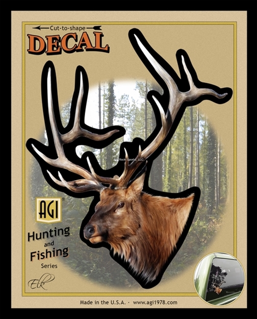 Picture of Salty Bones Full Color Standard Decal Elk
