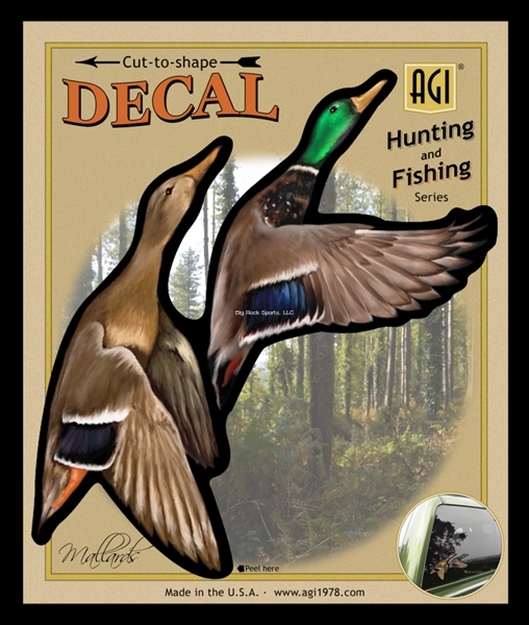 Picture of Salty Bones Full Color Standard Decal Mallard Ducks