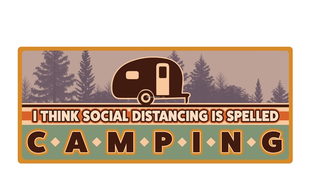 Picture of Salty Bones I Think Social Distancing IS Spelled Camping