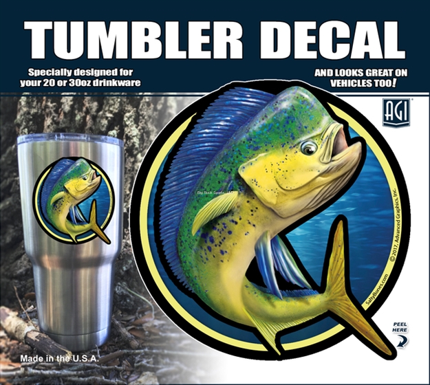 Picture of Salty Bones Mahi Tumbler Decal