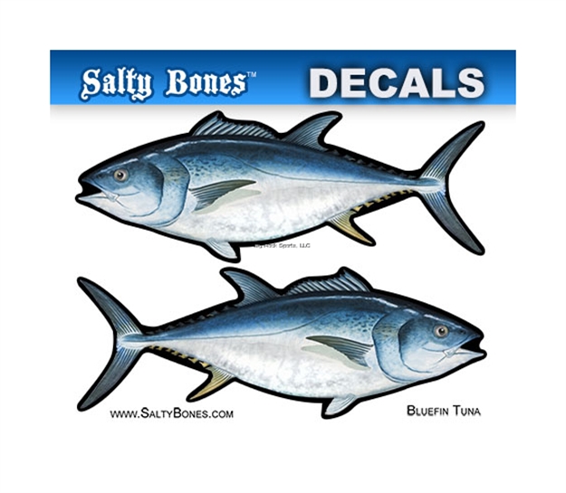 Picture of Salty Bones Profile Mini Decal-Bluefin Tuna